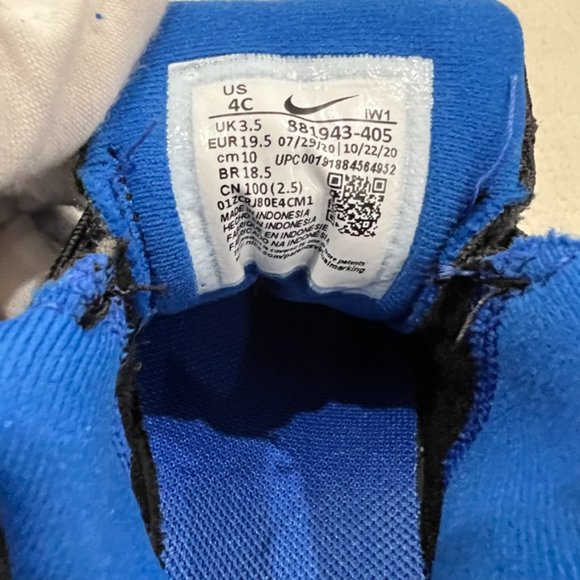 Nike Team Hustle Kids Toddler Shoe Royal Blue 881943 405 - Picture 6 of 6